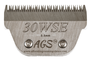 Clipper blade "30WSE 0.5mm" for grooming shears.