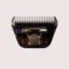 Electric clipper blade head on white background