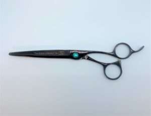 Professional hair cutting scissors, metallic finish