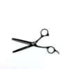 Black hair thinning scissors on white background