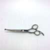 Silver hair cutting scissors on white background