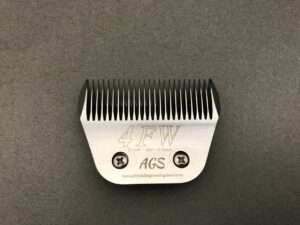 Metal 4FW clipper guard on grey background.