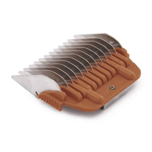 Clipper attachment guard for hair cutting.