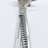 Stainless steel thinning shears on table