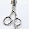 Professional hair thinning shears on display.