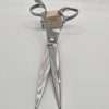 Silver hair cutting scissors with ornate handles