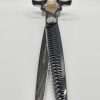 Professional hair thinning scissors on display